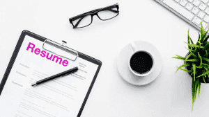 Resume-on-office-desk