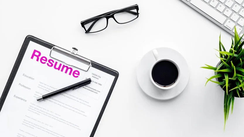 Resume-on-office-desk
